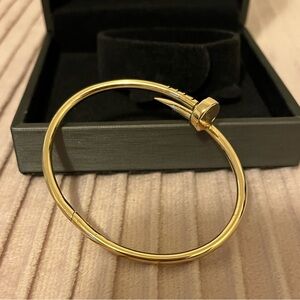 18 Karat Real Yellow Gold Nail Bangle
6 inches
Not plated or fake.
No stamp.